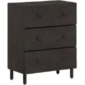 vidaXL Armoire d'appoint noir 60x33x75 cm bois massif mangue