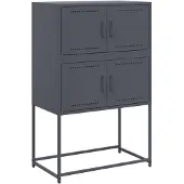vidaXL Sideboard Anthracite 68,5x38,5x107 cm Acier