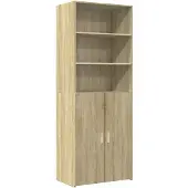 vidaXL Highboard chêne Sonoma 70x42,5x185 cm Matériau dérivé du bois