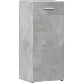 vidaXL Sideboard gris béton 40x42,5x93 cm Bois composite
