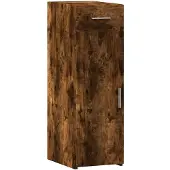 vidaXL Sideboard chêne fumé 30x42,5x93 cm bois composite