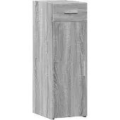 vidaXL Sideboard Gris Sonoma 30x42,5x93 cm Matériau dérivé du bois