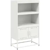 vidaXL Highboard blanc 68,5x38,5x123,5 cm acier