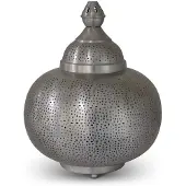 Safaary Lampe à poser orientale Dalila Nickel Gold Ø 33 x 40cm