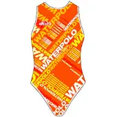 Turbo Text Swimsuit Orange XL Femme