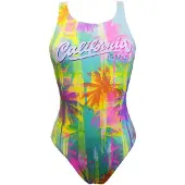 Turbo Cali Palms Swimsuit Multicolore 2XL Femme