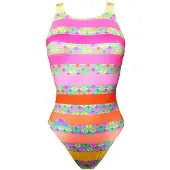 Turbo Flu Lines Swimsuit Rose L Femme