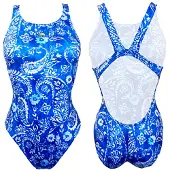Turbo Blu Cachemir Swimsuit Bleu 5-6 Years Fille