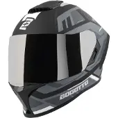 Bogotto Phantom Codex Noir Gris Blanc Fiberglass Casque Intégral Taille 2XL