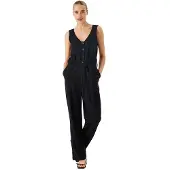 Garcia E30095 Sleeveless Jumpsuit Noir XS Femme