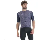 Sportful Checkmate Short Sleeve Jersey Bleu L Homme