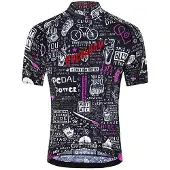 CYCOLOGY Maillot à Manches Courtes Bike Graffiti