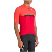 Sportful Maillot cycliste à manches courtes Pista Rouge XL Homme Rouge XL