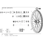 Zipp Essieu Arrière Zm1 3zero
