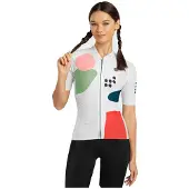 Siroko M2 Tulpen Short Sleeve Jersey Blanc M Femme