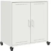 vidaXL Sideboard blanc 68x39x72 cm acier