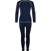 TROLLKIDS Merino Long Sleeve Base Layer Set Bleu 128 cm Enfants