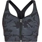 Tuffskull Soutien-gorge de sport gris / noir