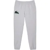 Lacoste Pantalon gris chiné / vert foncé