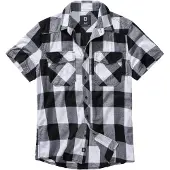 Brandit Chemise gris chiné / noir / blanc