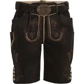 Krüger Collection Pantalon folklorique beige / marron châtaigne / umbra / brun foncé