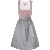Spieth & Wensky Dirndl 'Demo' gris / rose clair
