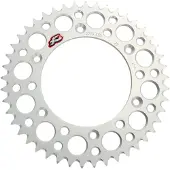 Renthal 224u-520 Ultralight Grooved Rear Sprocket Argenté 52t