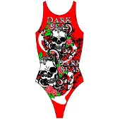 Turbo Dark Seas Swimsuit Rouge 7-8 Years Fille