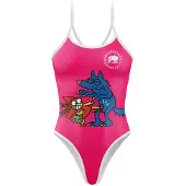 Otso Kukuxumusu F*ck You! Swimsuit Rose L Femme