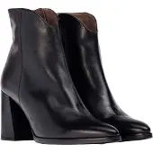 Wonders pour femme. M-5403_1960_5792 Bottines en cuir Nara noir (41), 5 à 8 cm, Fermeture éclair, Casuel, Classique
