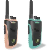 KIDYWOLF Talkie-walkie - 2 pièces - Kidytalk - Bleu/Rose - - UneTaille - Peluche