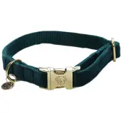Kentucky Velvet Dog Collar Vert 28-40 cm