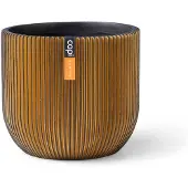 Capi Europe BGVGB133 Groove - Pot rond - 18x16cm - noir doré