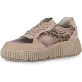 Tamaris Baskets basses brocart / bronze / taupe