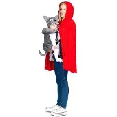 MOM Copperucita And Lobito Woman Costume Rouge M Enfants