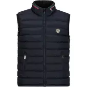 19V69 Italia Gilet 'Jay' bleu marine / vert / rouge / blanc cassé