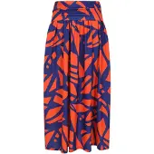 HotSquash Jupe bleu marine / rouge