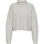 ONLY Pull-over 'Melanie' gris clair / gris chiné