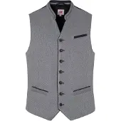 Spieth & Wensky Gilet folklorique 'Damian' marine / gris chiné