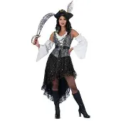 MOM High Seas Man Costume Noir M Enfants