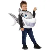 MOM Shark Kids Costume Gris 3-4 Years Enfants