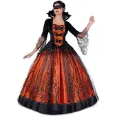MOM Halloween Queen Costume Orange XL Enfants
