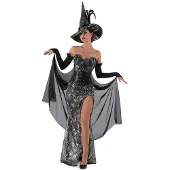 MOM Cobweb Witch Costume Noir L Enfants