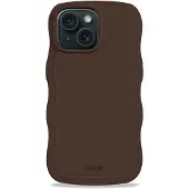 Holdit Coque Wavy Apple iPhone 17e / 16e / 15 / 14 / 13 - Chocolate