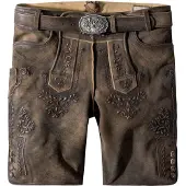 Stockerpoint Pantalon folklorique 'Artur' noisette / brun foncé