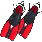 Ocean Reef Duo Ii Diving Fins Rouge EU 43-48