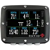 Ratio Ix3m2 Tech+ Dive Computer Noir