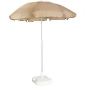 Chillvert Gandia Aluminium Folding Beach Umbrella 200 Cm Marron