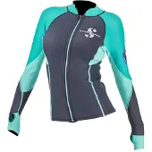 SCUBAPRO T-shirt Thermique à Manches Longues Et Zip Intégral 1.5 Mm Everlex