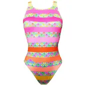 Turbo Flu Lines Swimsuit Rose 2XL Femme